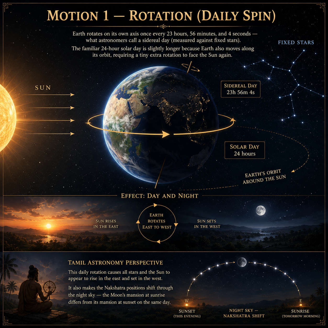 Motion 1 - Earth's rotation